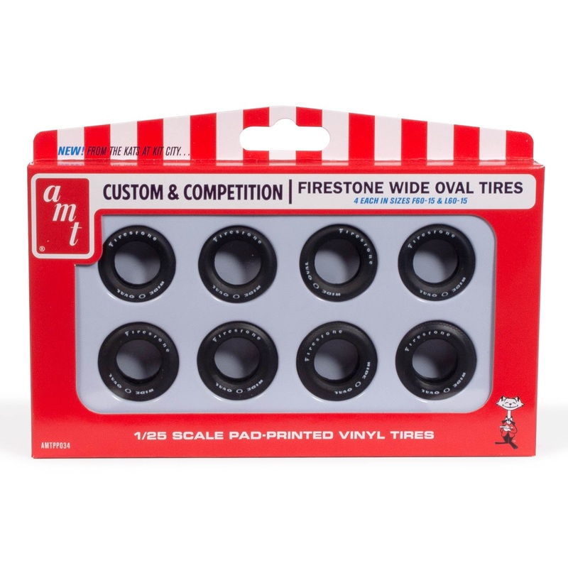 AMT Firestone Wide Oval Tire Parts Pack