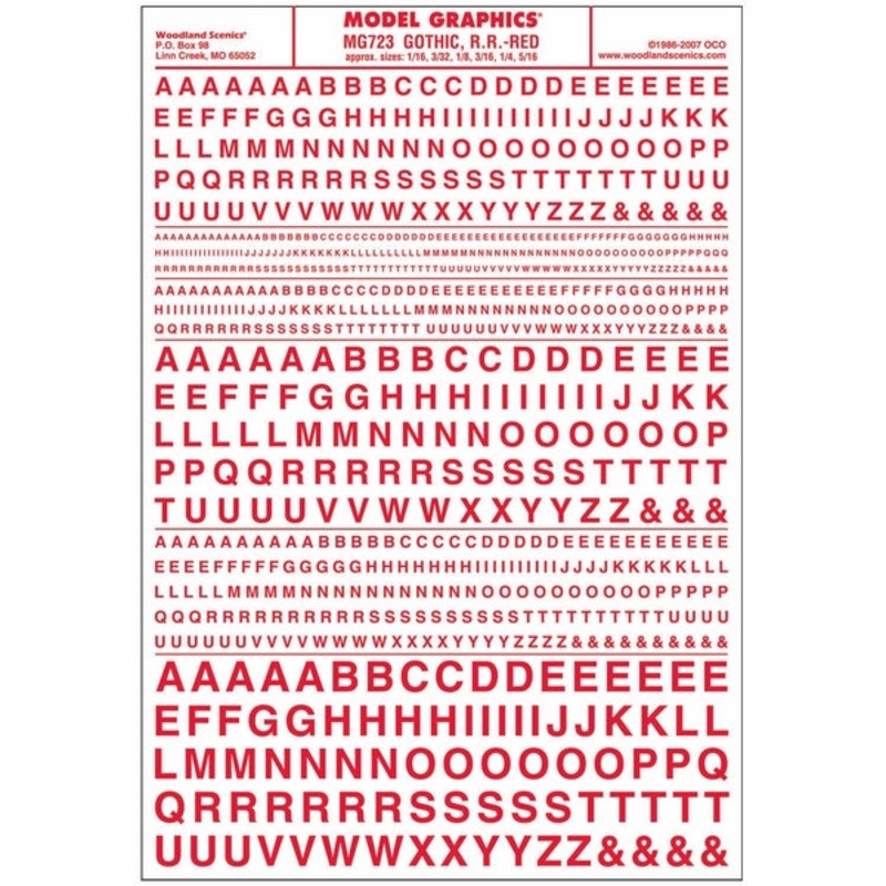 Woodland Scenics Gothic Rr Red Dt