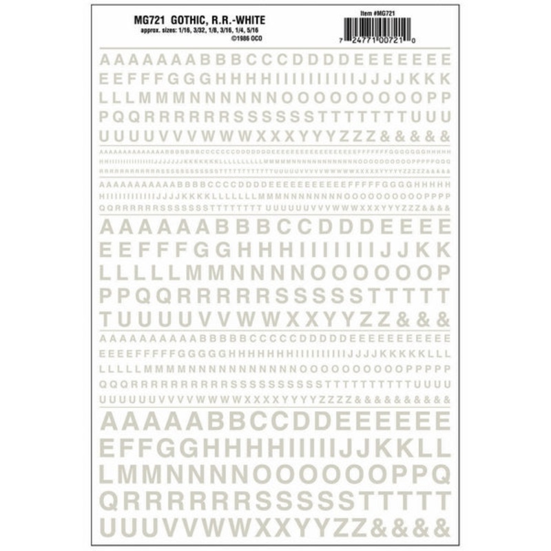 Woodland Scenics Gothic Rr White Dt