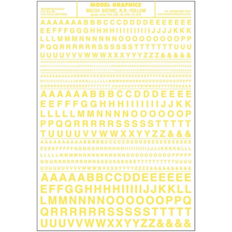 Woodland Scenics Gothic Rr Yellow Dt