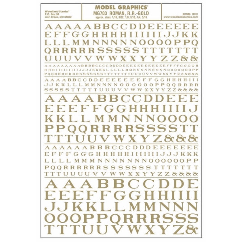 Woodland Scenics Roman Rr Gold Dt