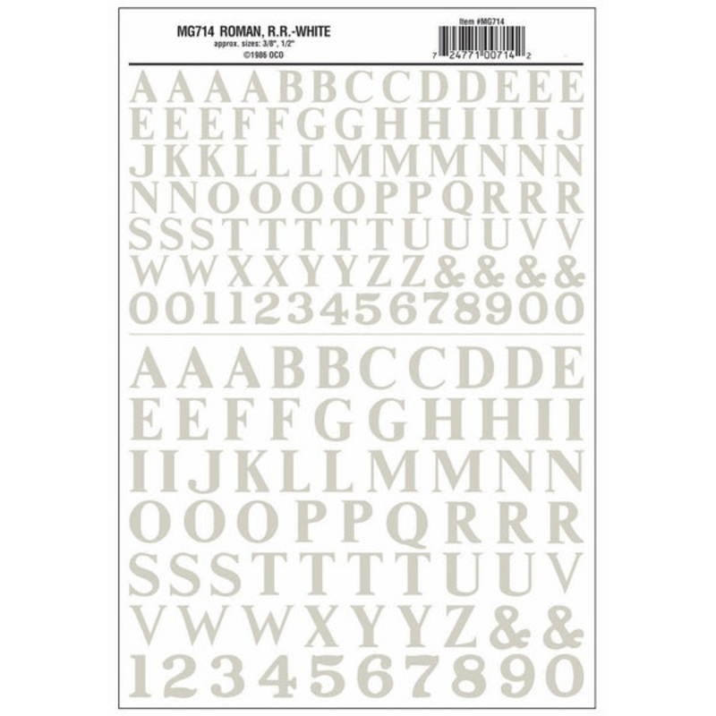 Woodland Scenics Roman Rr White 3/8 1/2Dt