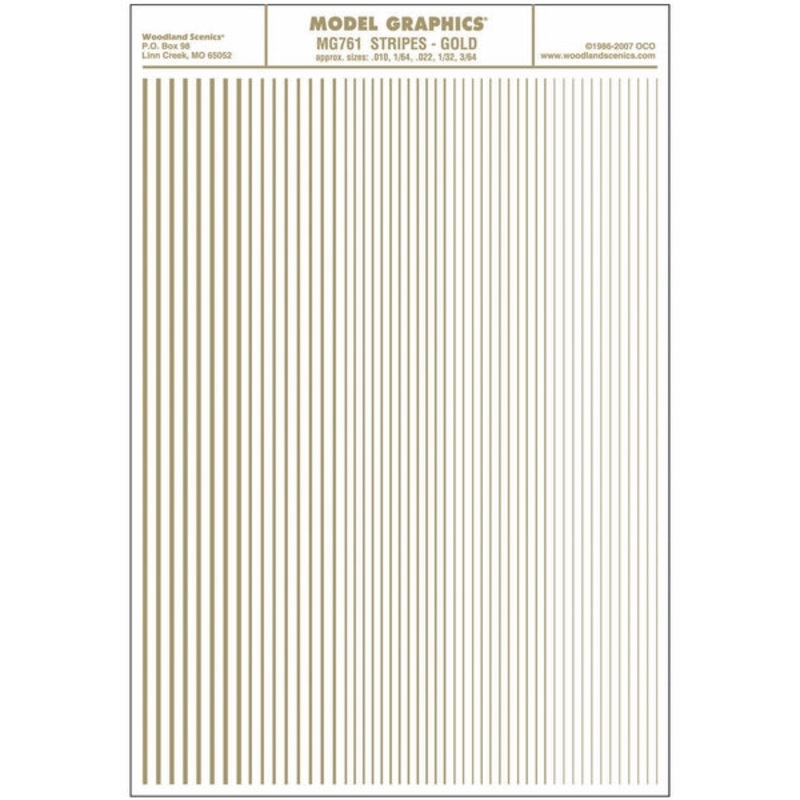 Woodland Scenics Stripes Gold Dt