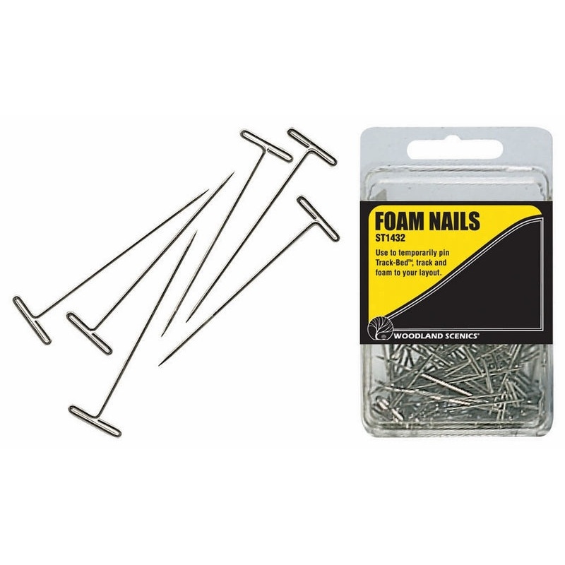 Woodland Scenics Foam Nails 75/Pkg 2In Ea