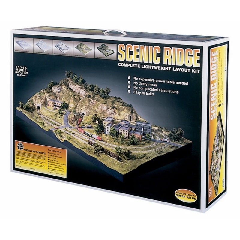 Woodland Scenics Scenic Ridge N Layout Kit
