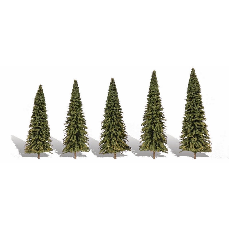 Woodland Scenics 2In – 3 1/2In Forever Green 5/Pk (*