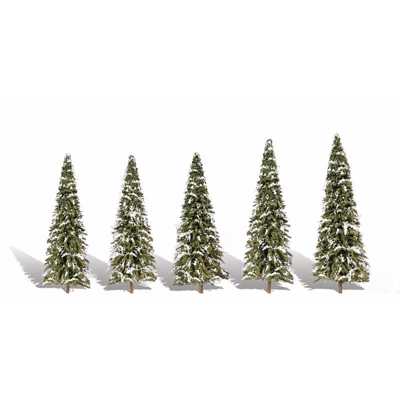 Woodland Scenics 2In – 3 1/2In Snow Dusted 5/Pk