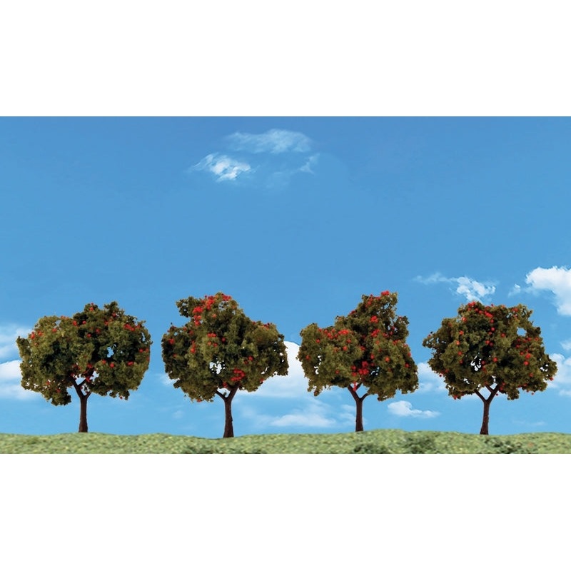 Woodland Scenics 2In – 3In Apple Trees 4/Pk  *