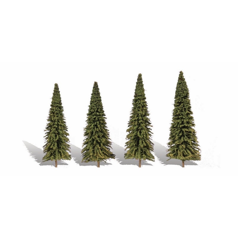 Woodland Scenics 3 1/2In – 5 1/2In Forever Grn 4/Pk *