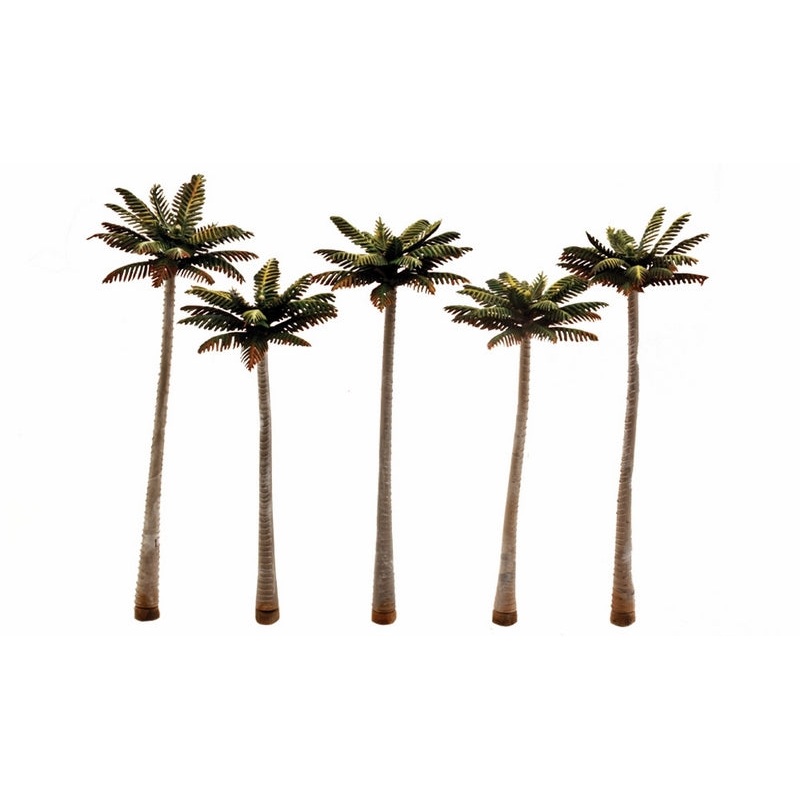 Woodland Scenics 4 3/4In – 5 1/4In Lg Palm Tree 5/Pk *