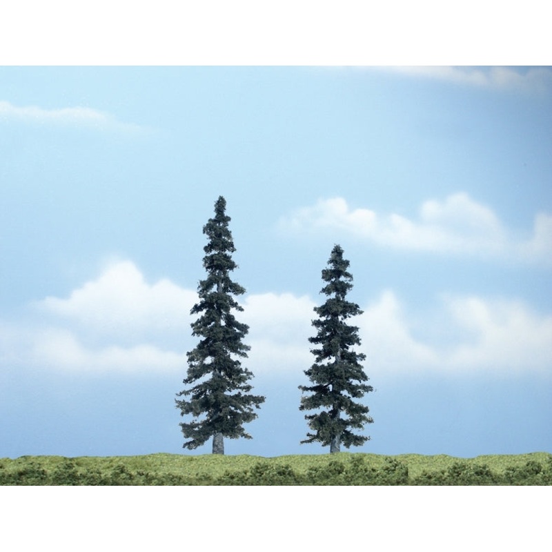 Woodland Scenics 4In – 5In Prem Spruce 2/Pk 8  *
