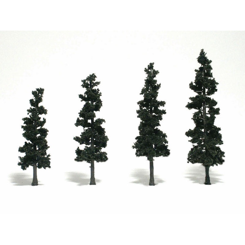 Woodland Scenics 4In – 6In Rm Real Pine4/Pk *