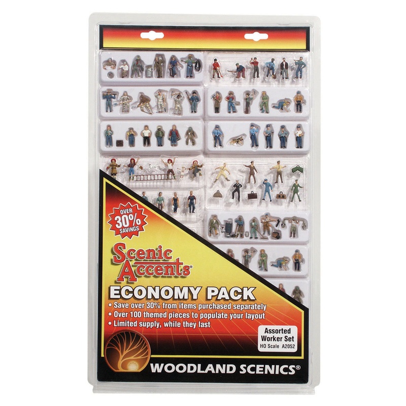 Woodland Scenics Ho Assorted Workers Economy Pk