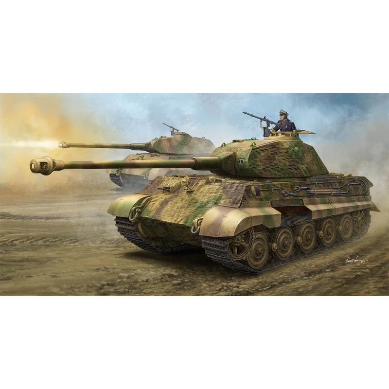 Hobbyboss 1:35 German Sd.Kfz. 182 King Tiger Porsche Turret w/Zimmerit