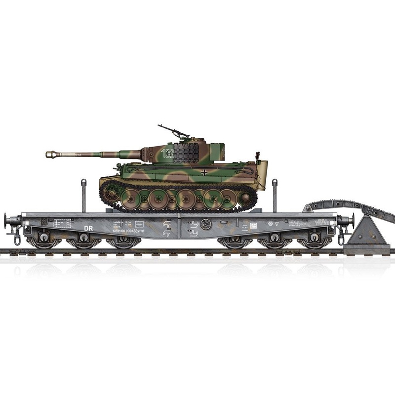 Hobbyboss 1:72 Schwere Platiformwagen SSYMS 80&Pz, Kpfw.V1 Ausf.E SD.K