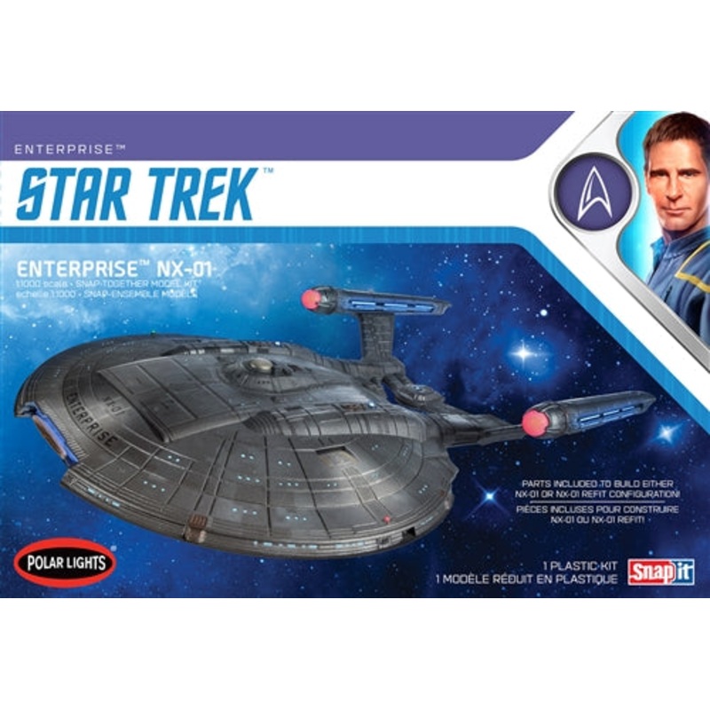 Polar Lights 1:1000 Star Trek Nx-01 Enterprise (Snap)