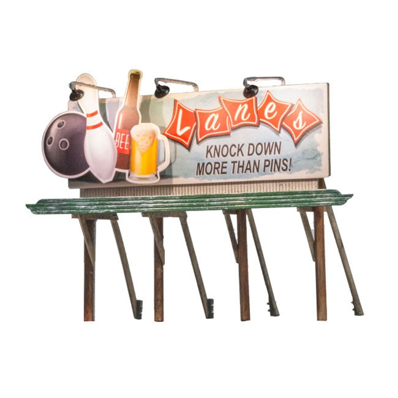 Woodland Scenics Billboard Lanes Bowling & Bar *