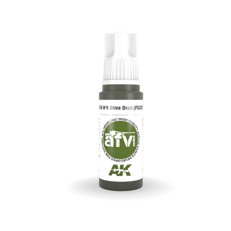 AK Interactive Acrylic N9 Olive Drab (FS33070)