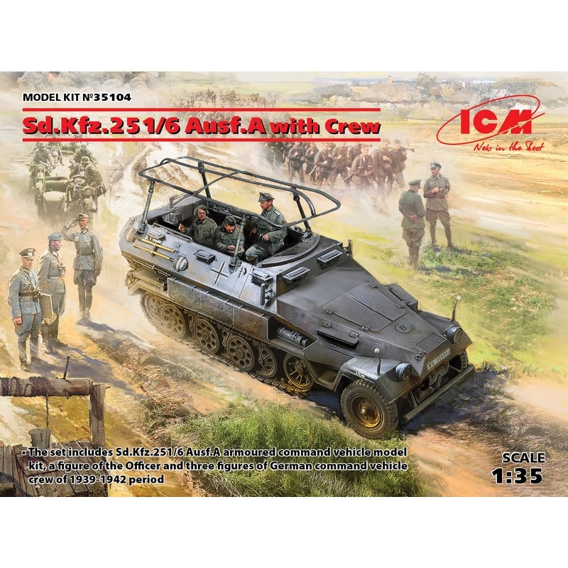 ICM 1:35 Sd.Kfz.251/6 Ausf.A W/ Crew