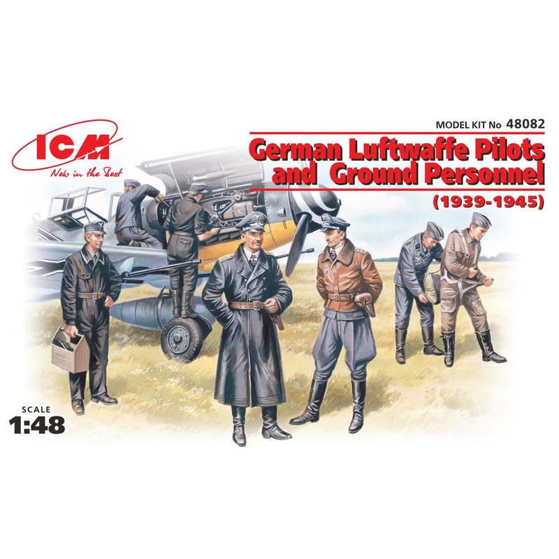 ICM 1:48 Luftwaffe Pilots & GP (1939-45)(7 Fig)