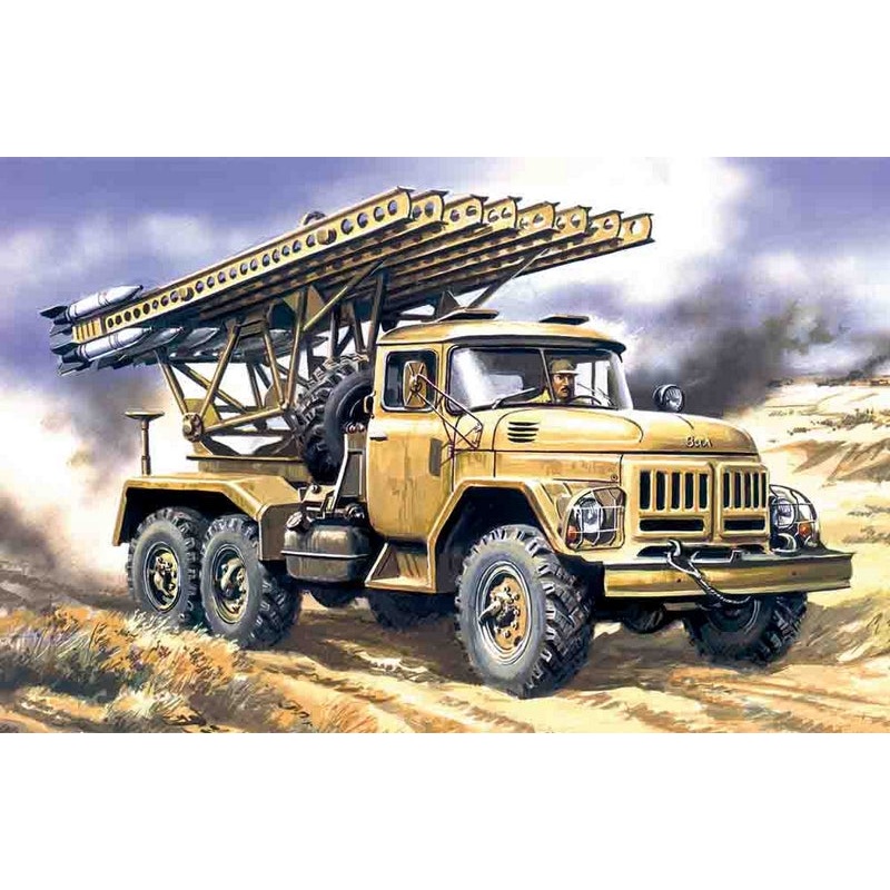 ICM 1:72 Bm-13-16 Rocket Sys On Zil-131Base