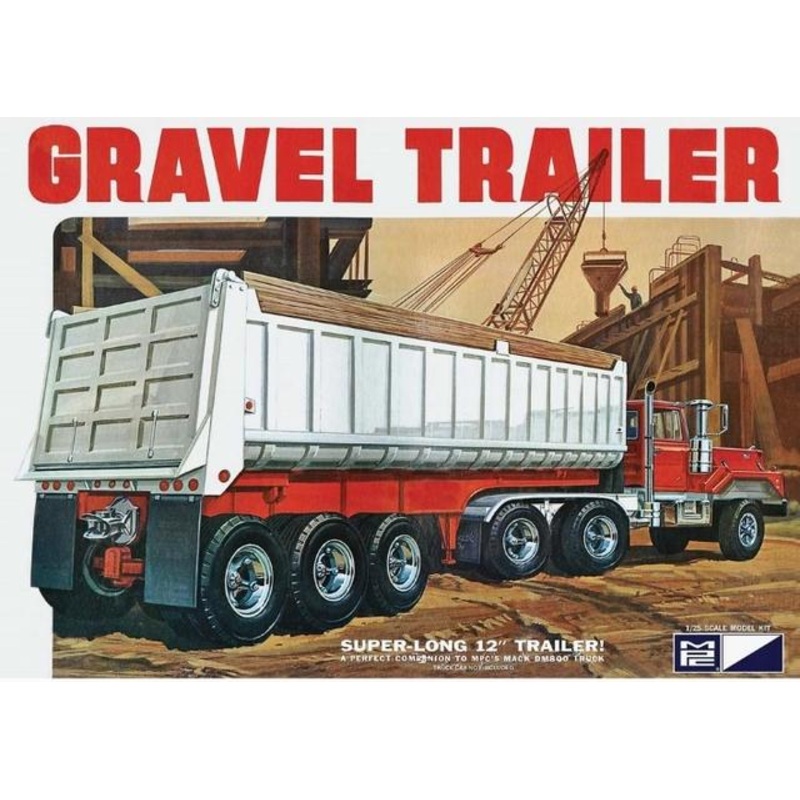 MPC 1:25 3 Axle Gravel Trailer