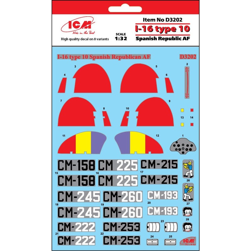 ICM 1:32 I-16 Type 10 Spanish Republic Af