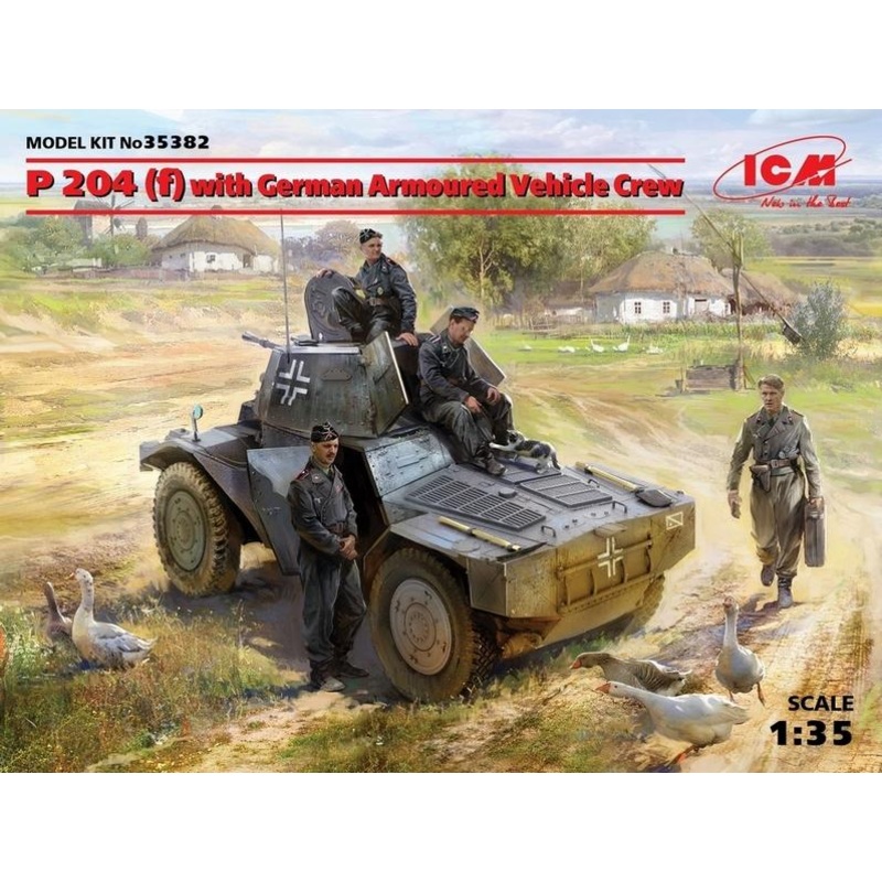 ICM 1:35 P 204(F)W/Ger. Armour Vehicle Crew