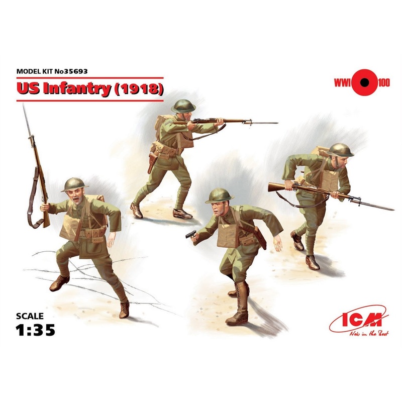 ICM 1:35 Us Infantry (1918) (4)