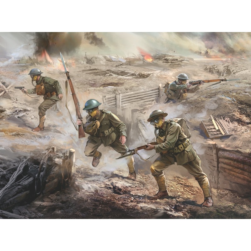 ICM 1:35 Us Infantry In Gas Masks (1918)(4)*