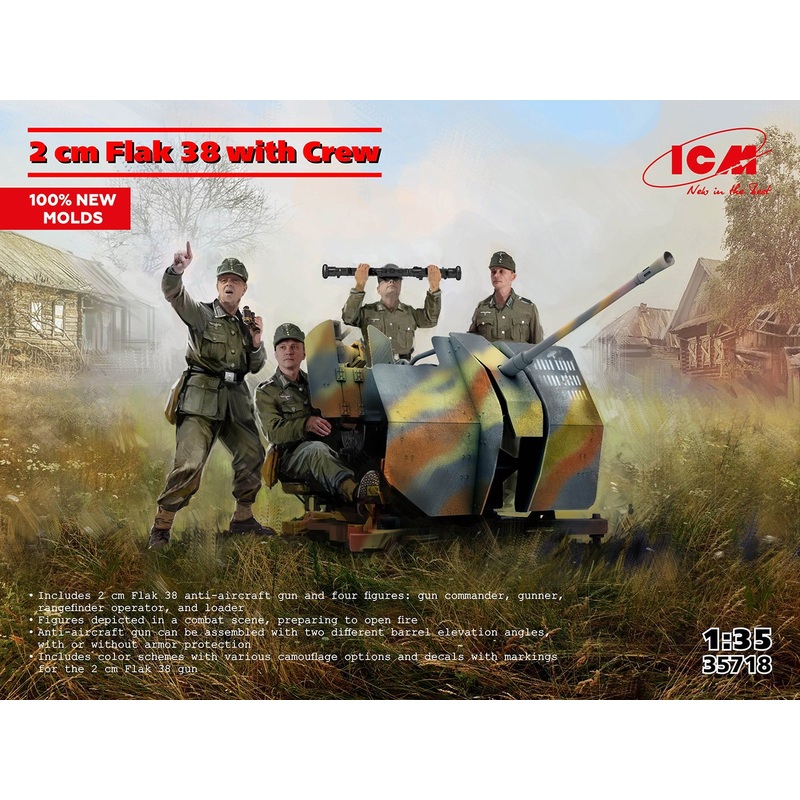 ICM 1:35 Wwi British Tank Crew (4)