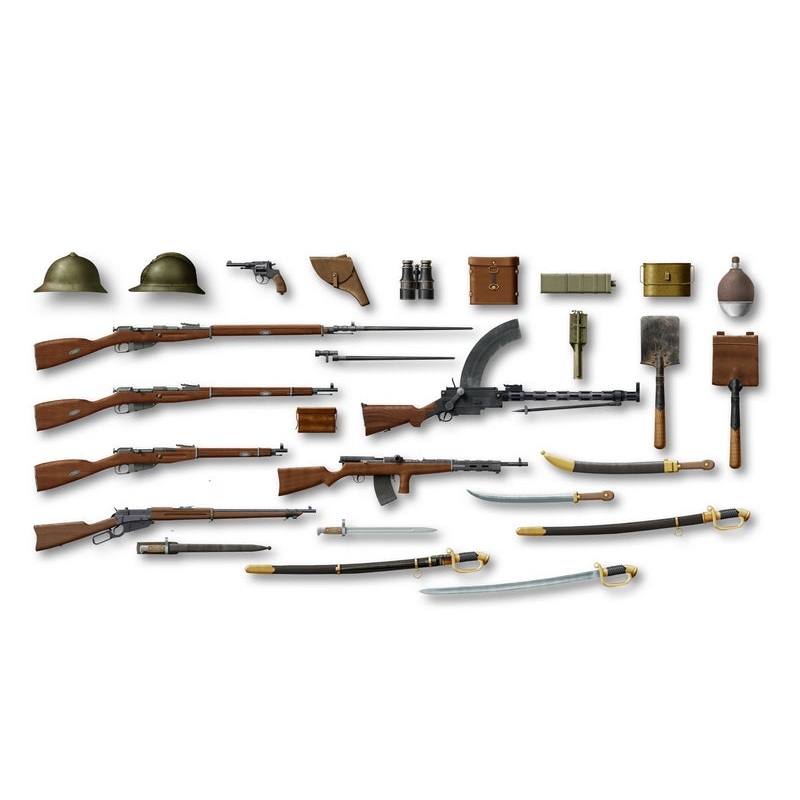 ICM 1:35 Wwi Russian Infantry Weapon&Equip