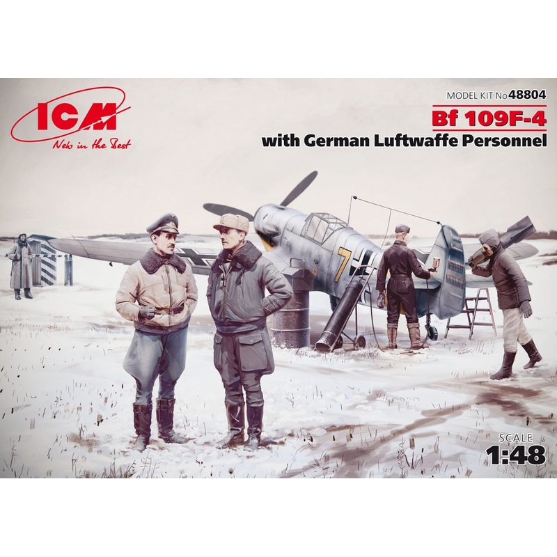 ICM 1:48 Bf 109F-4 W/ Ger. Luftwaffe Prsnnl