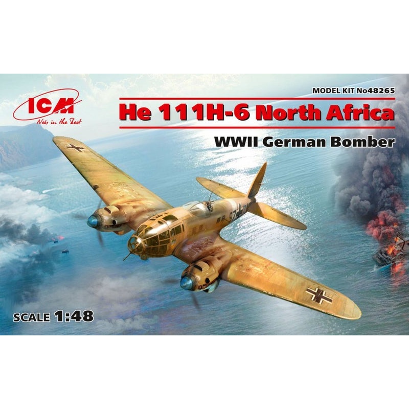 ICM 1:48 He 111H-6 North Africa WWII German Bomber