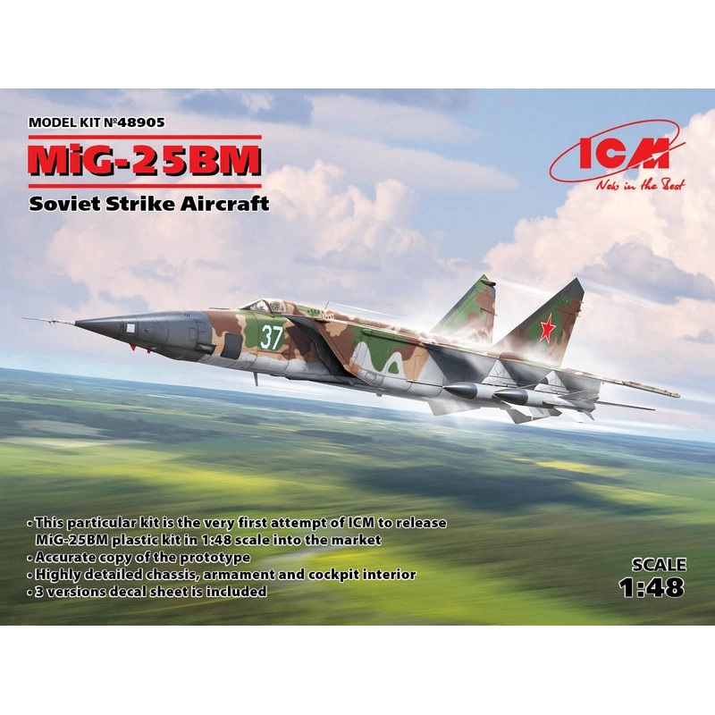 ICM 1:48 Mig-25 Bm Svt. Strike Aircraft