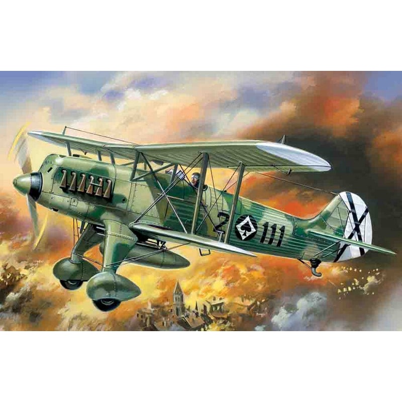 ICM 1:72 Heinkel He 51B-1 Spanish Air Force Biplane Fighter