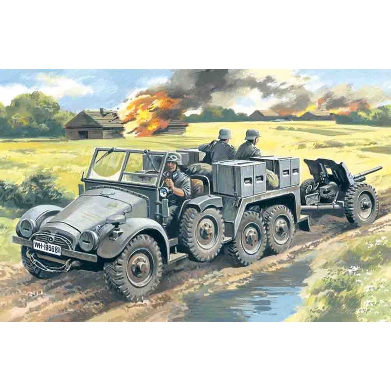 ICM 1:72 Krupp L2H143 Kfz.69 Artillery Tractor and PAK-36 Gun