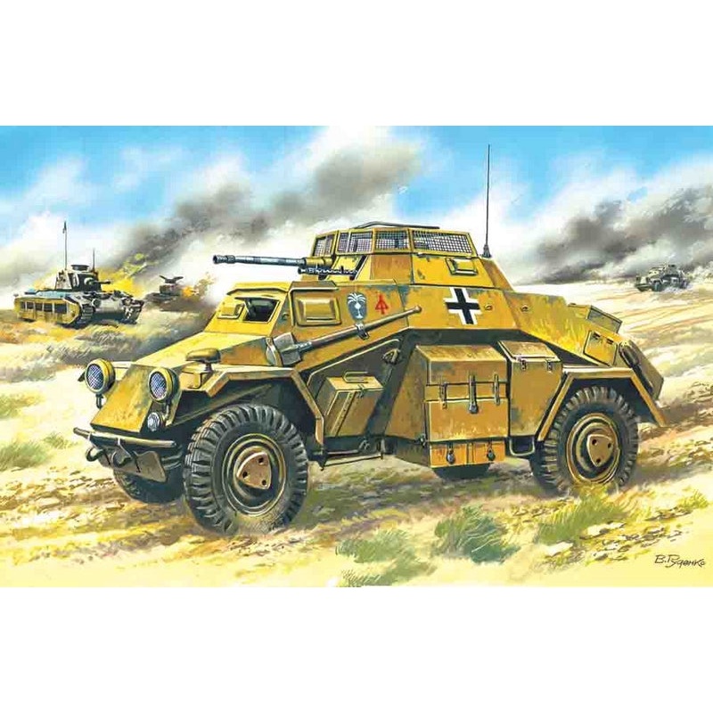ICM 1:72 Sd.Kfz.222 German Light Armoured Vehicle