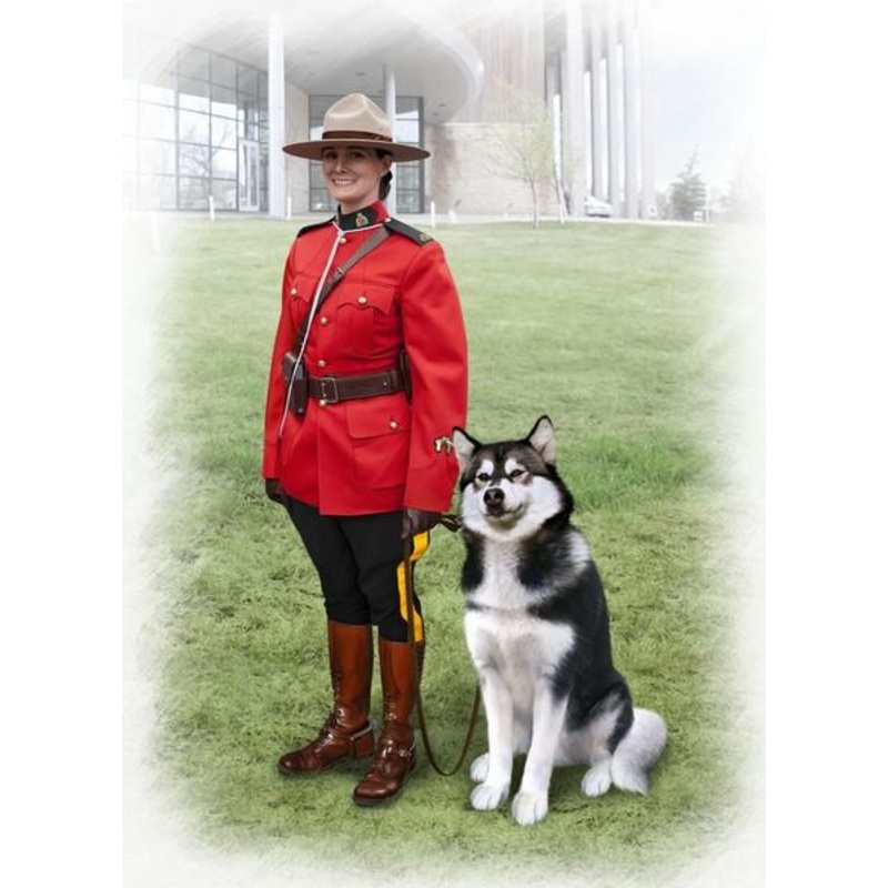ICM 1:16 RCmp Female Officer W/ Dog