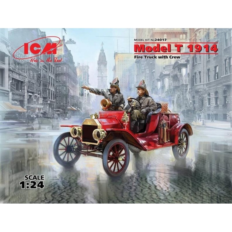 ICM 1:24 Model T 1914 Fire Truck W/ Crew