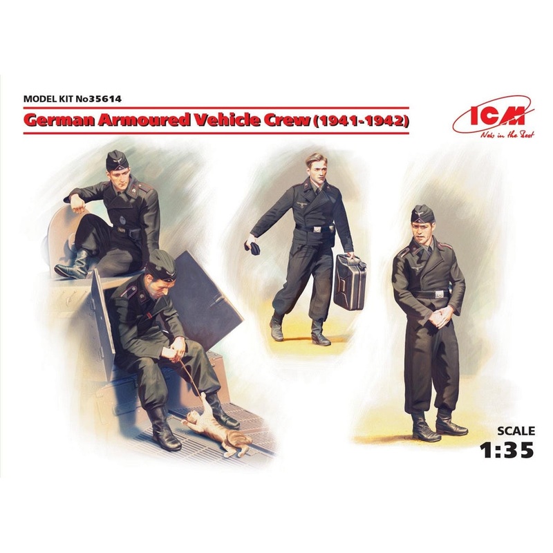 ICM 1:35 Ger. Armrd Crew (1941-42) (4)
