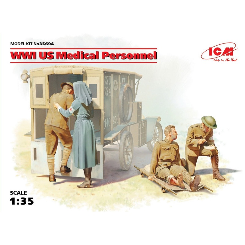 ICM 1:35 Wwi Us Medical Personnel (4)