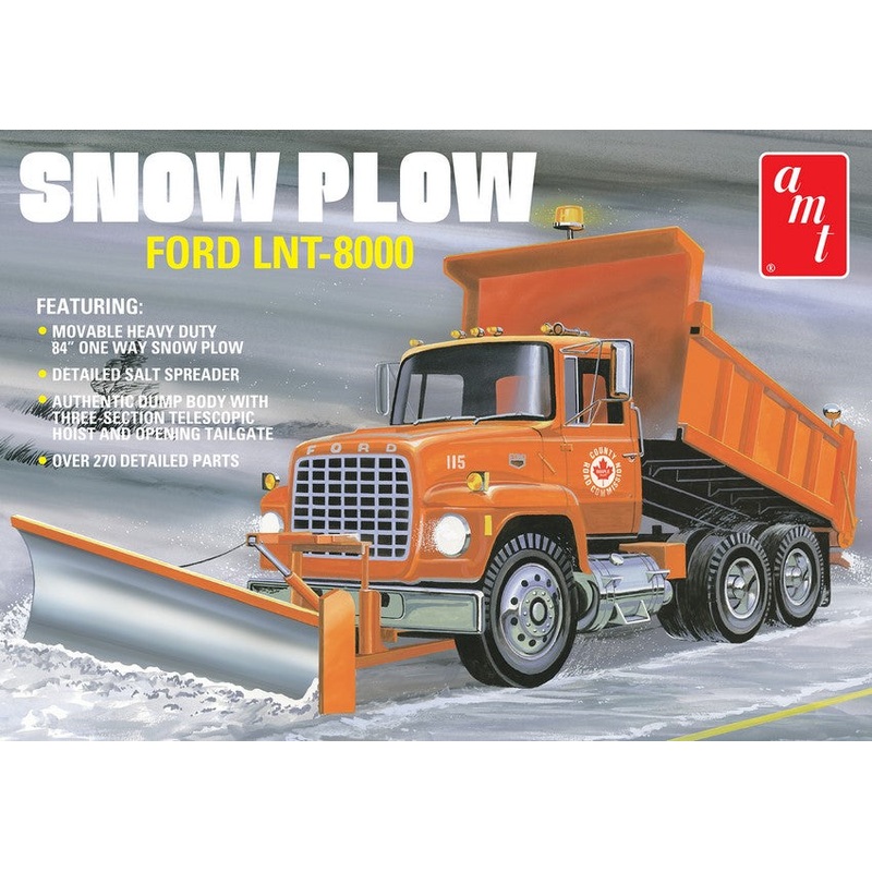 AMT 1:25 Ford Lnt-8000 Snow Plow