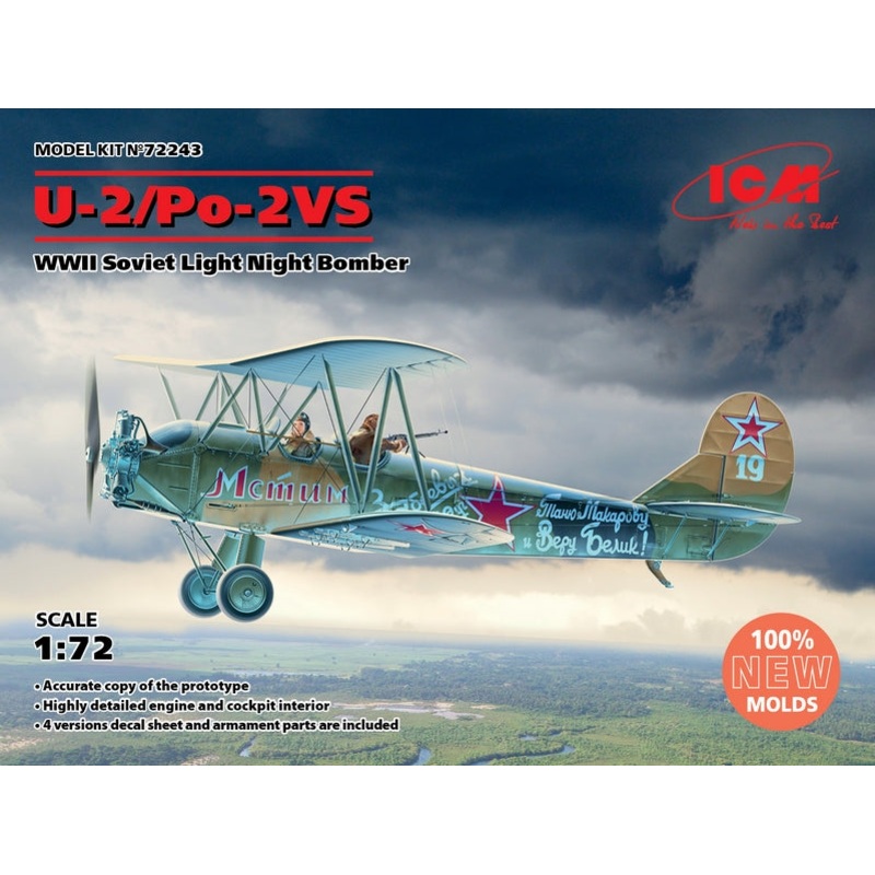 ICM 1:72 U-2/Po-2Vs Wwii Soviet Bomber