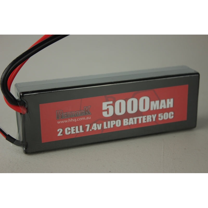 Redback Batt. 7.4V Lipo 5000Mah Car H/Case 50C