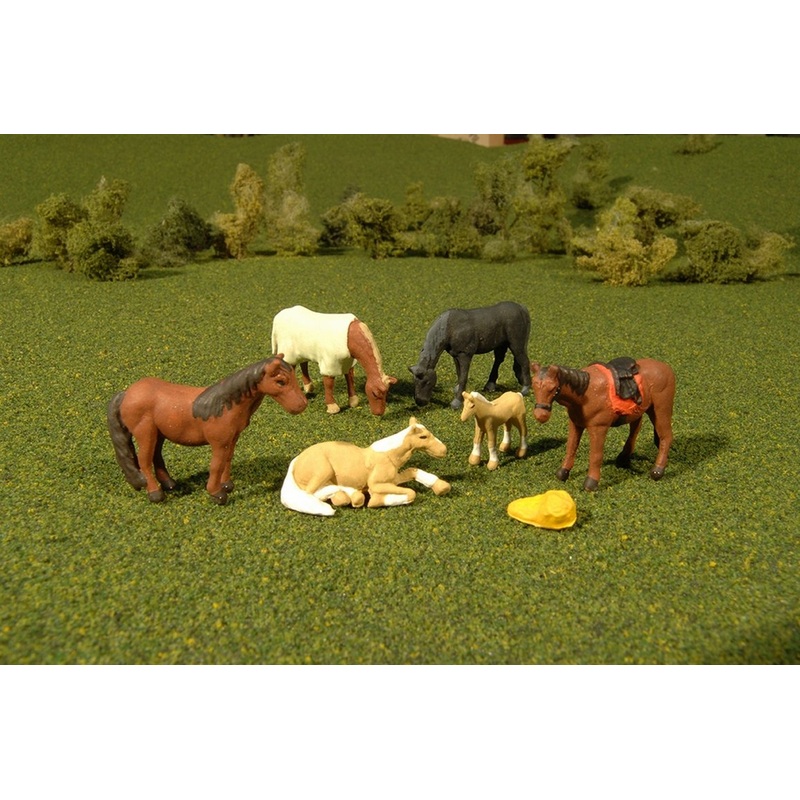 Bachmann Horses, 6 Figures, O Scale