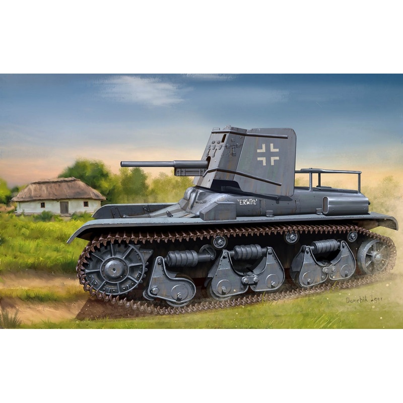 Hobbyboss 1:35 German 3.7Cm Pak 35/36 auf Pz.Kpfw 35(R) f