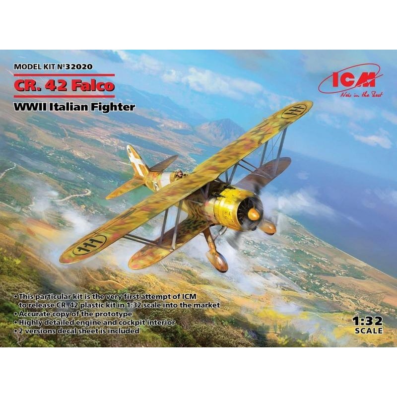ICM 1:32 Cr. 42 Falco Wwii Italian Fighter