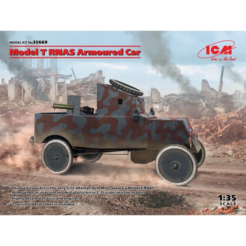 ICM 1:35 Model T Rnas Armoured Car