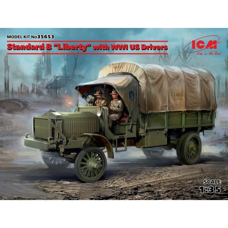 ICM 1:35 Standard B Liberty With Drivers